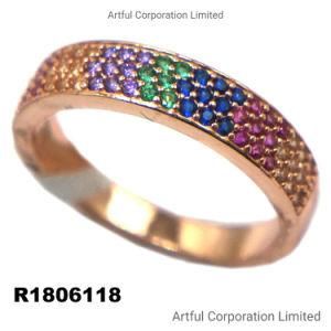 Rose Plating 925 Sterling Silver Ring
