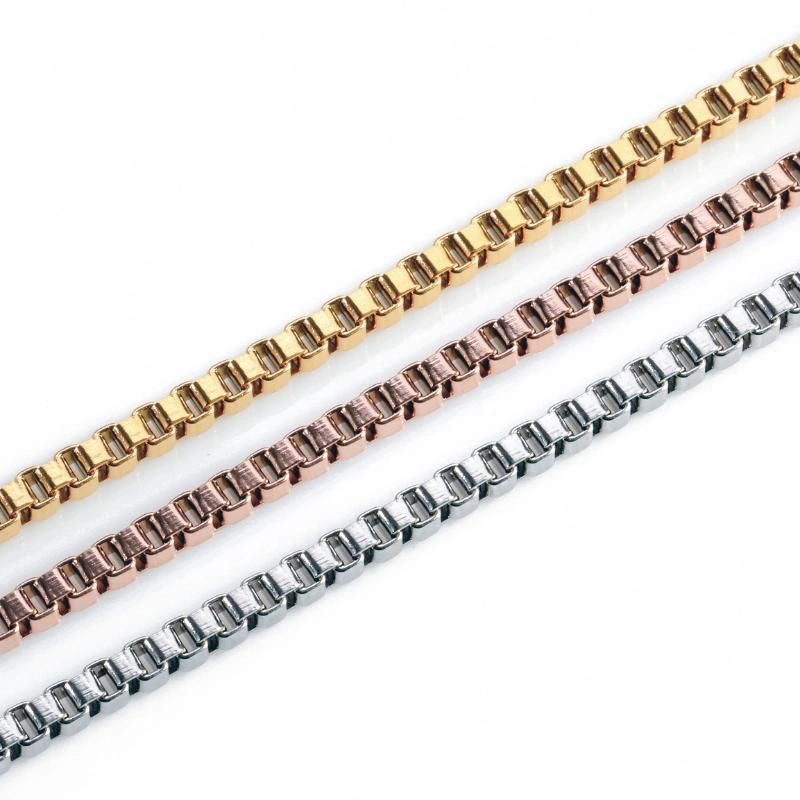 Manufacturer Stainless Steel Necklace Making Box Chain for Men Jewelry
