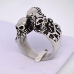 Fashion Stainless Steel Skull Ring Jewelry (RZ6053)