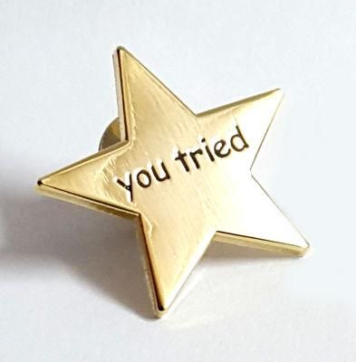 Star Soft Enamel Lapel Pin on Cloth