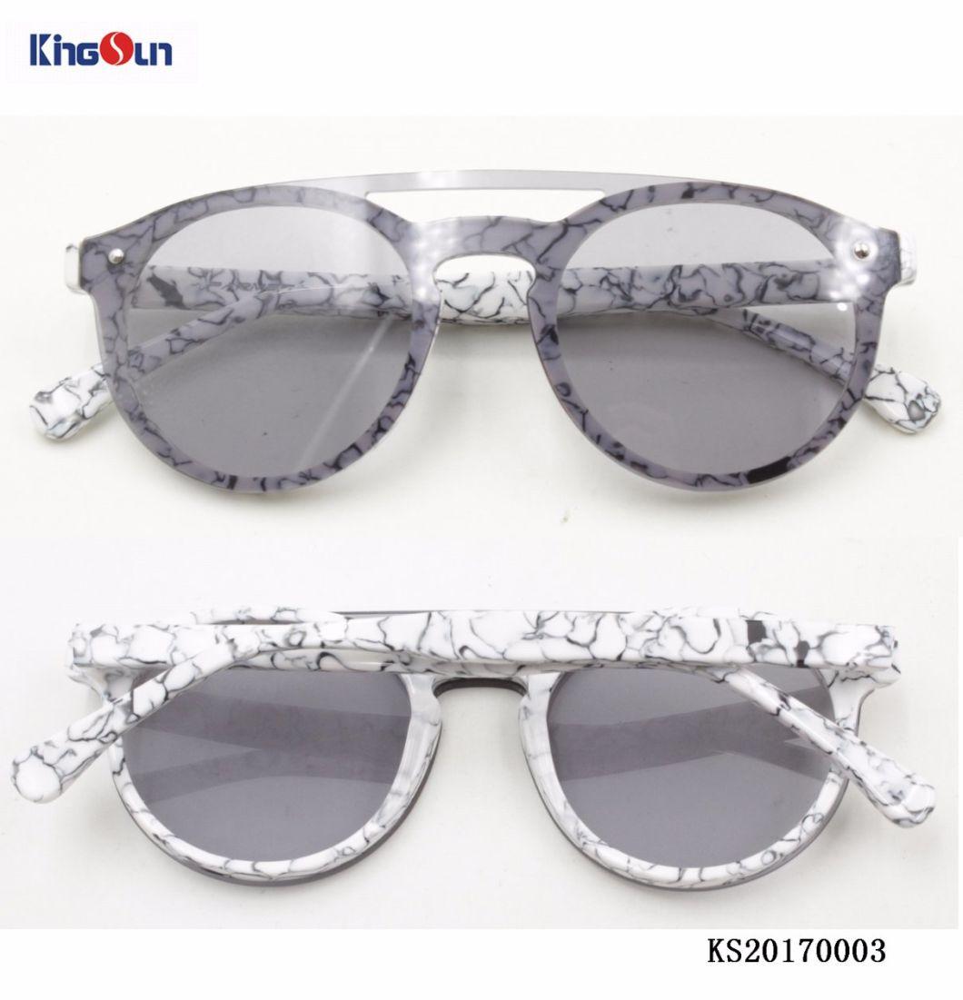 New Material Thin Acetate Sunglasses with One Piece PC Lens (KS000&⪞ apdot;)