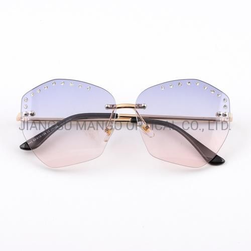 Diamonds Decoration Polygon Fashion Sunglasses