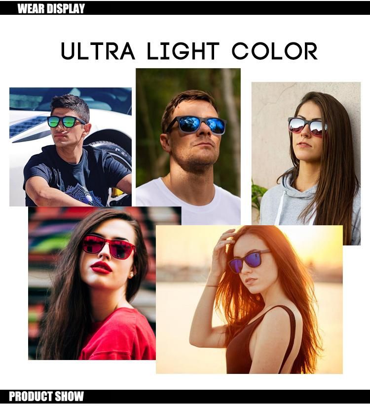 Usom Wholesale Classical Design Polarized Square Multicolored Sunglasses Unisex Fashionable