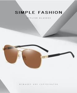 Wholesale Polarized Metal Double Bridge Unisex Sunglasses UV400 Protect Sunglasses