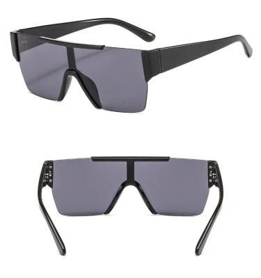 2020 New Frameless One-Piece Plastic Sunglasses