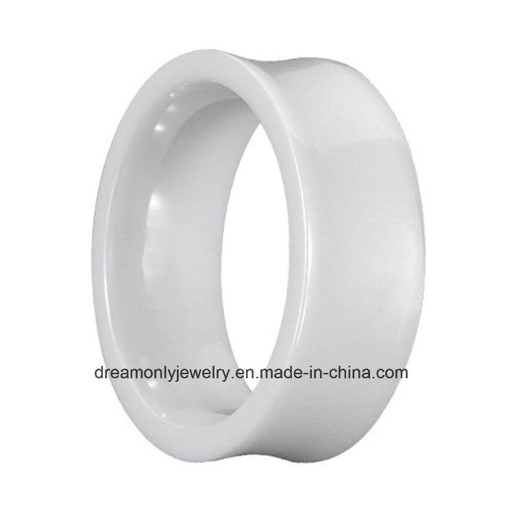 Customized Pure Concave Ceramic Ring Jewelry