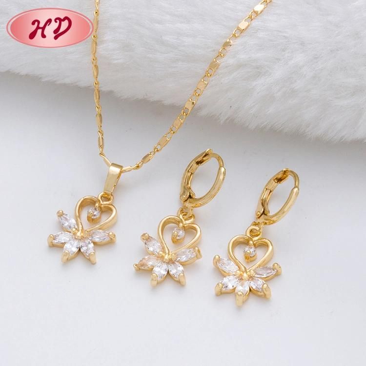 Costume Jewellry 18 Carat Gold Plated Earrings Jewelry Sets