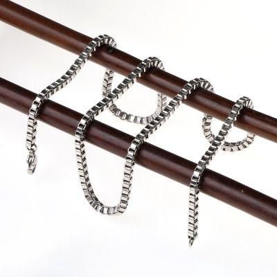 Classic Gold Plated Stainless Steel Necklace Making Box Chain Necklace Bracelet Anklet Fashion Jewelry