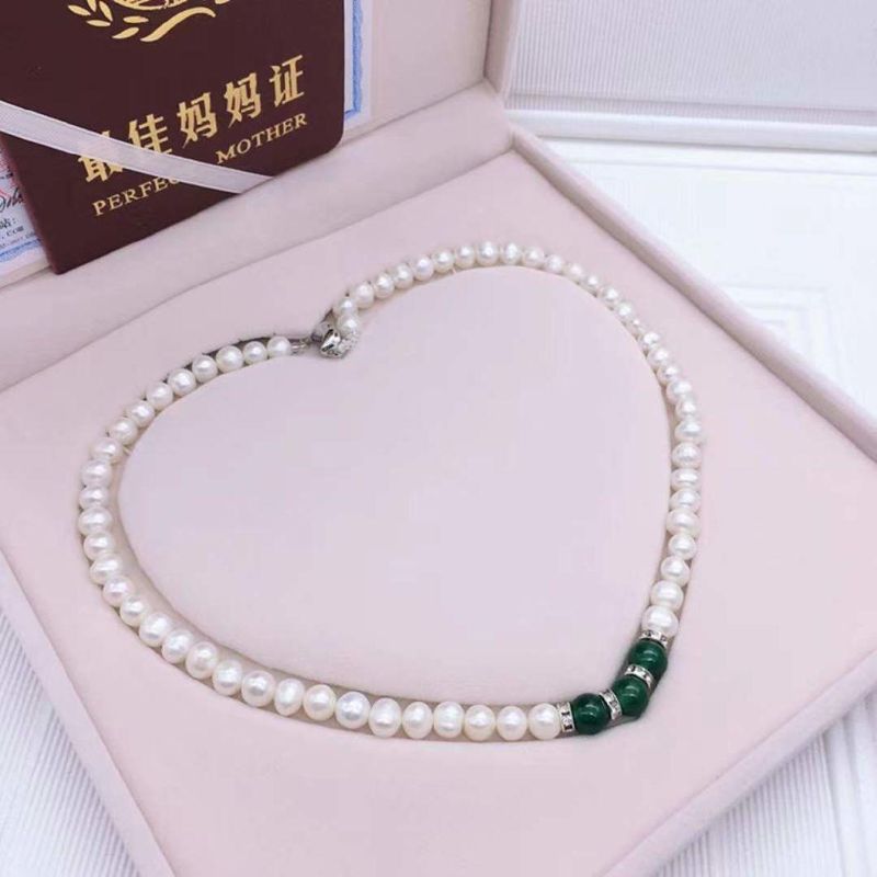 Fashion Jewelry Set Pendant Women Pure Freshwater Pearl Necklace