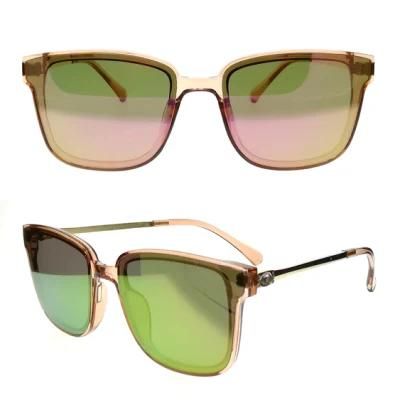 Elegant PC Sunglasses with Metal Temple