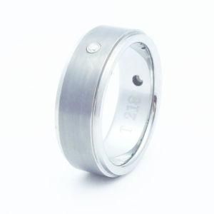 CNC Inlay CZ Tungsten Rings Jewelry