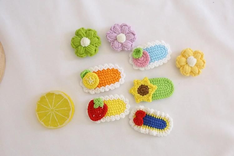 Crochet Fruit Snap Hair Clips Accessory Ym228