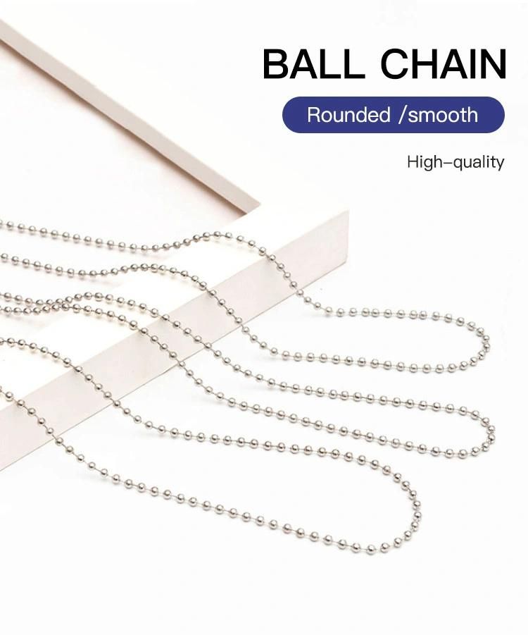 2.4mm Stainless Steel Necklace Bead Ball Chain