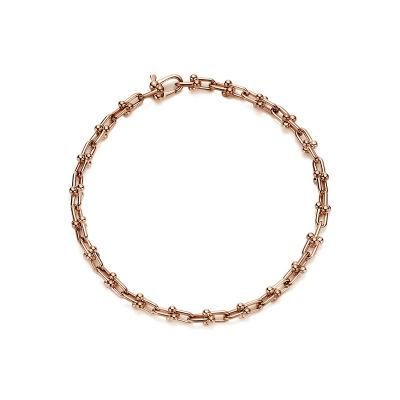 316L Stainless Steel Bracelet for Women Teen Girls Romantic Gift Rose Gold Plated Bracelet.