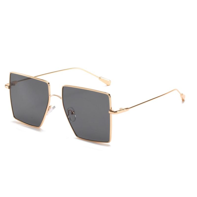 2020 Ready Made Metal Square Ocean Lens Fashion Sunglasses