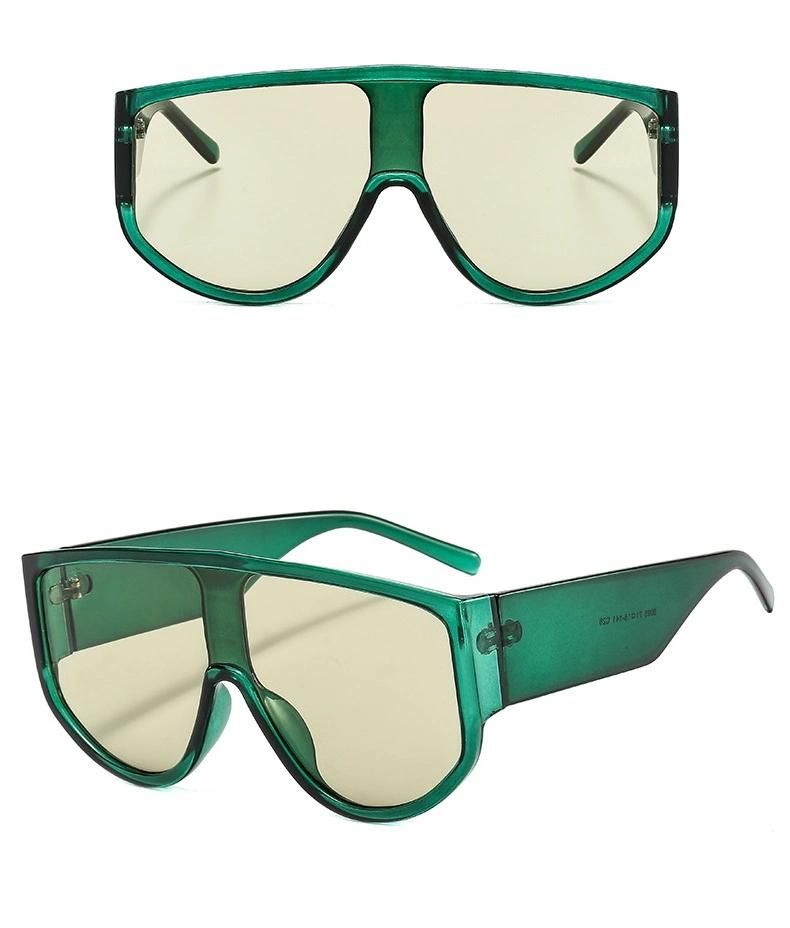 2020 Big Frame Retro Sunglasses One-Piece Lens Sunglasses