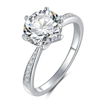 Six Claw Versatile Micro-Inlaid Diamond Jewelry Ring