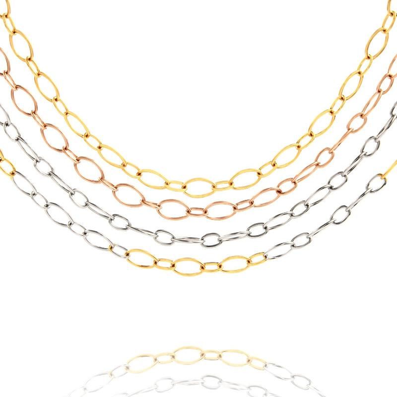 Fashion Accessories Necklace for Pendant Beads Handcraft Cross Cable Chain Jewellry Layering Necklace Design