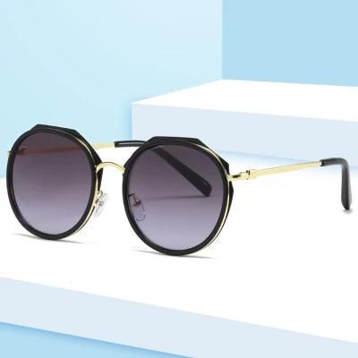 Hot Trendy Products Customized Retro Metal Round Womens Sunglasses Trendy