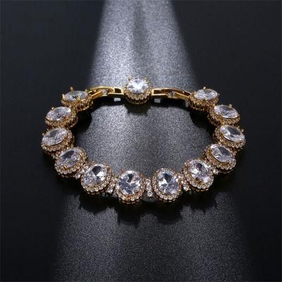 Round Full Diamond Retro Fashion Zircon Bracelet Jewelry