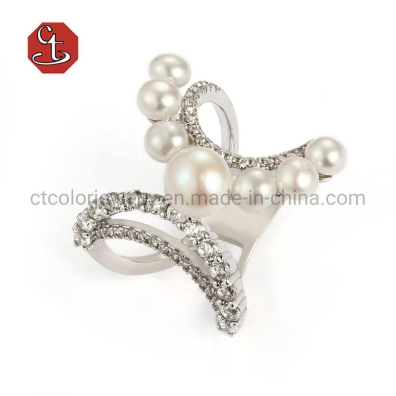 925 Sterling Silver or Brass Natural Pearl Stud Earrings Freshwater Pearl Jewelry