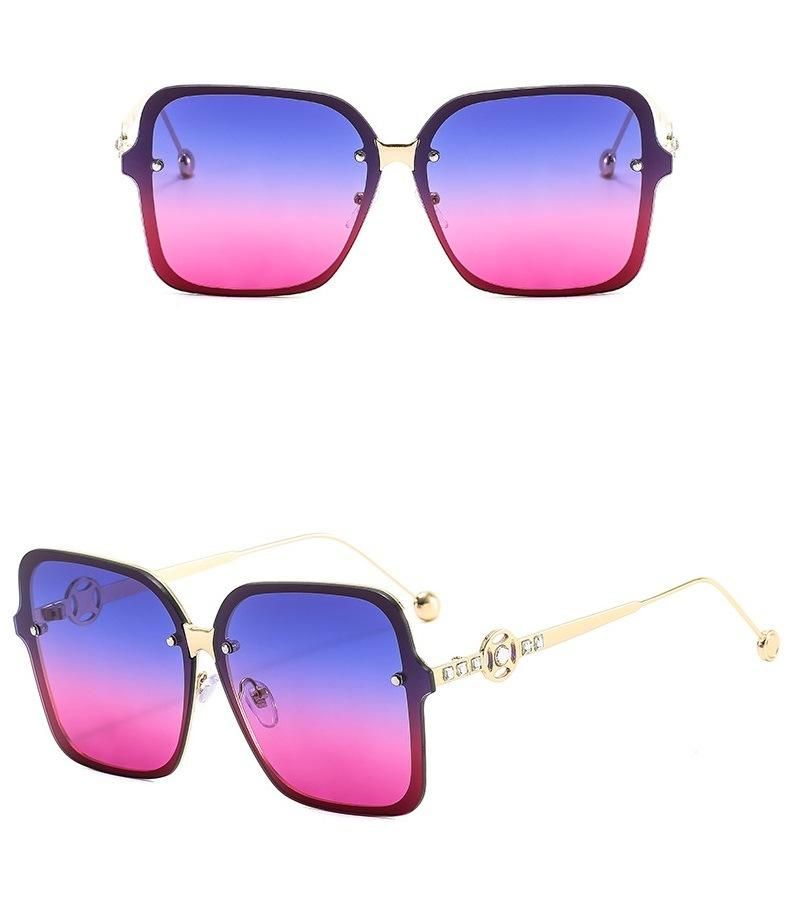 2022 Hot Sale! ! ! ! ! ! Square Metal Diamond Brand Sunglasses