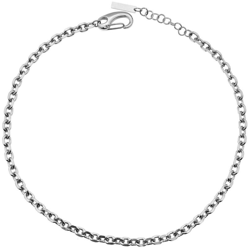 Manufacturer Custom Fashion Necklace Jewelry High Quality Stainless Steel Male Jewelry 2022 Metal O Chain Hip Pop Rap Domineering Simple Chain Jewellery