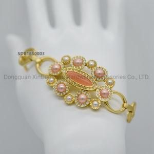 Plastic Pearl and Stone Bracelet Fashion Jewelry Accessories