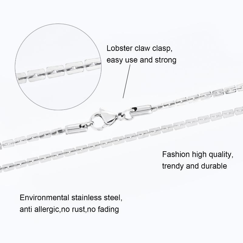 Promotional Gifts Fashion Accessories Jewelry Stainless Steel Boston Chain Ladies Necklace