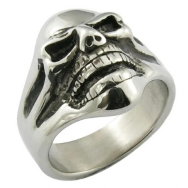 316L Stainless Steel Handmade Cast Biker Men Rings