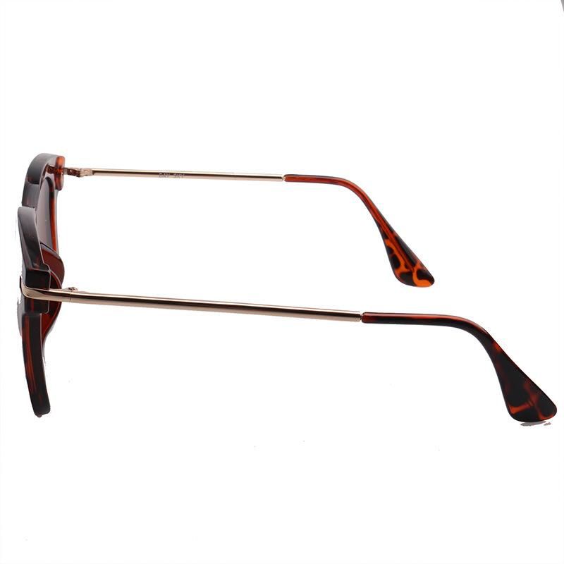 2020 Tortoise Brown Square Shape Fashion Sunglasses