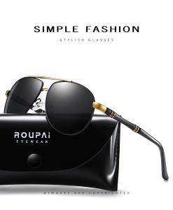 Men Aviation Sunglasses Mirror Retro Sunglasses for Driving UV400 Protection