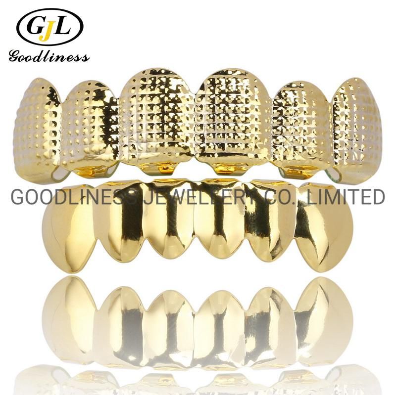 Hip Hop Rapper Jewelry Plain Teeth Grillz