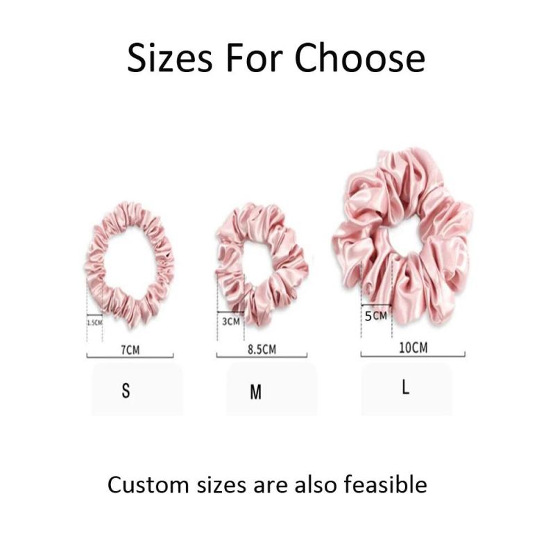 Digital Printing Silk Hair Scrunchies