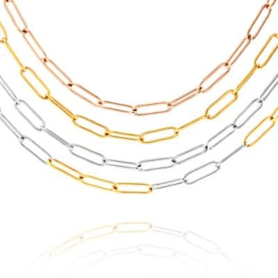 Wholesale Stainless Steel Gold Plated Accessories Chains Fashion Jewelry for Jewellery Making