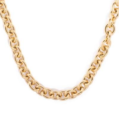 18K Gold Plated Stainless Steel Fashion Jewelry Gold Plated Jewelry Wholesale Custom Gold Necklace
