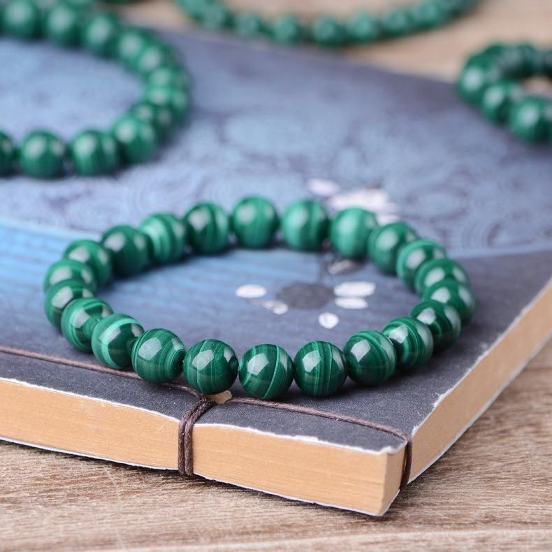 Green Crystal Jewelry Natural Malachite Bracelet