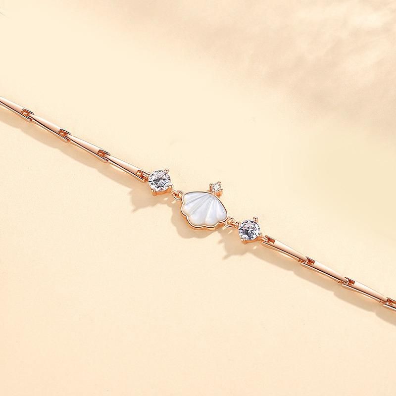 925 Sterling Silver White Pinctada Bracelet