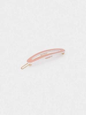 Hair Accessories Simple Design Coral Color Hairpin for Women