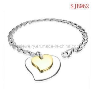 Fashion Heart Design 316L Stainless Steel Bracelet (SJB962)