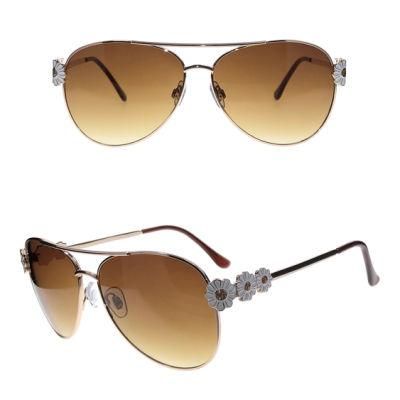 New Development Pilot Stylish Metal Material Daisy Fashion Sunglasses