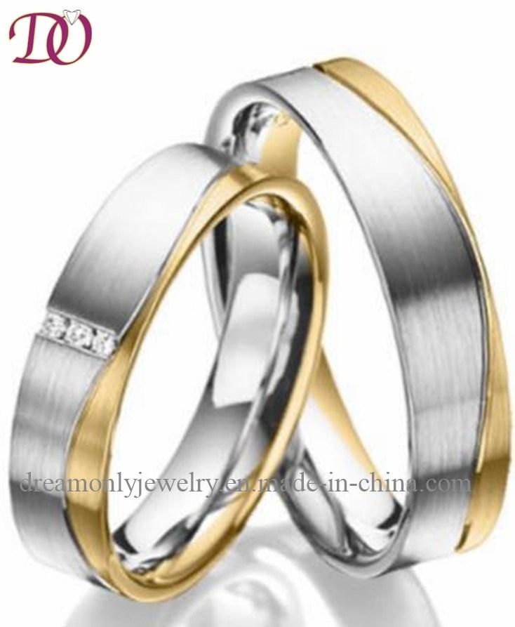 Customized Copper Imitation Sample Ring Engagement Wedding Band Ring for Window Display