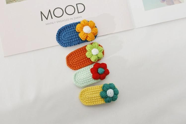 Crochet Flower Hair Accessory Clips Ym254