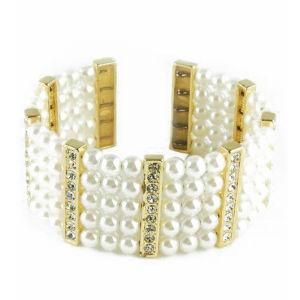 2014 New Classical Crystal Pearl Bangles Fashion Jewelry Bangle (B130019)