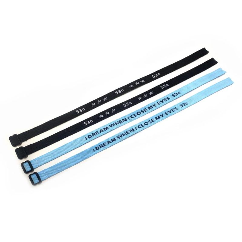 Custom Promotional Gifts Adjustable Woven Wristband Custom Jacquard Wwjd Bracelets