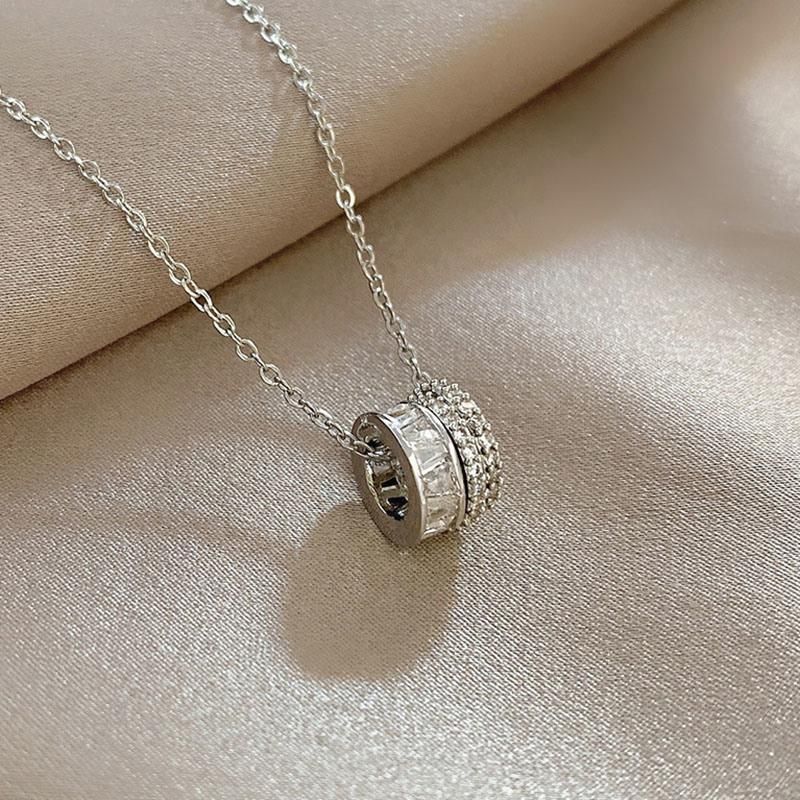 Geometry Stainless Steel Round Shape Necklace Jewelry