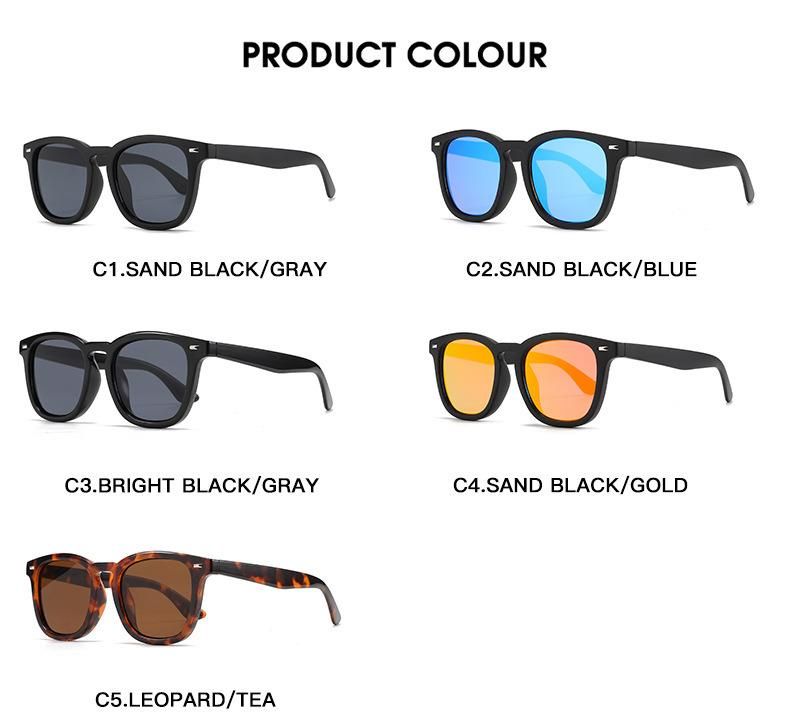 Women Lady Best Hot Selling Sun Glasses UV400 Lenses Colorful PC Oval Retro Frame Trendy Fashion Sunglasses