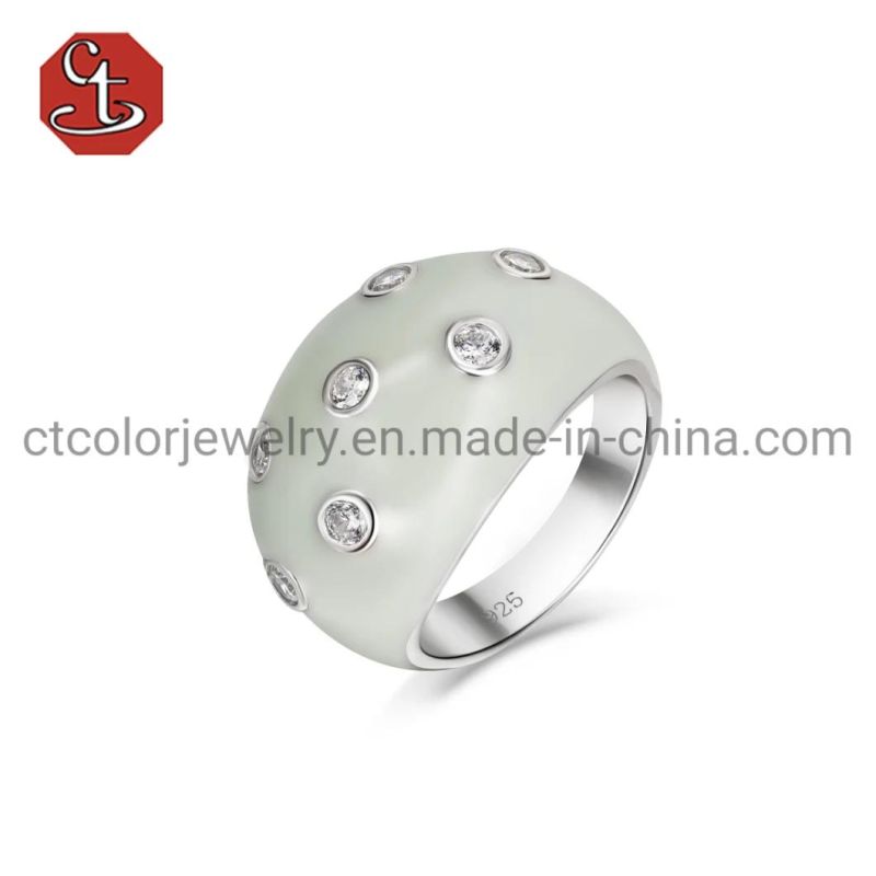 New Arrival Wholesale Factory 925 Sterling Silver Fashion Jewelry Jewellery Cheap Enamel Drop Earrings