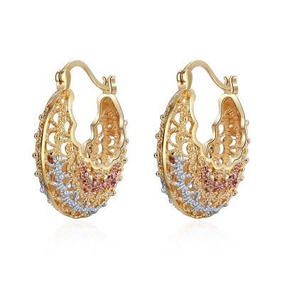 Hot Sales Gold Plated Round Vintage Earrings Jewelry Earrings