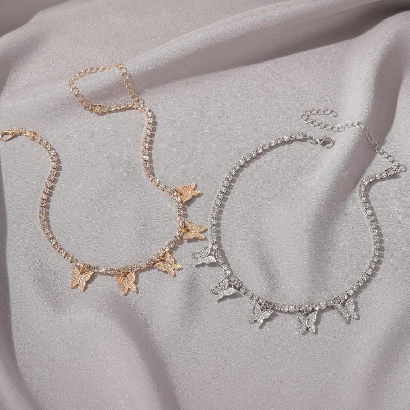 Cuban Butterfly Necklace Cross Border Hot-Sellling Pendant Fashion Choker